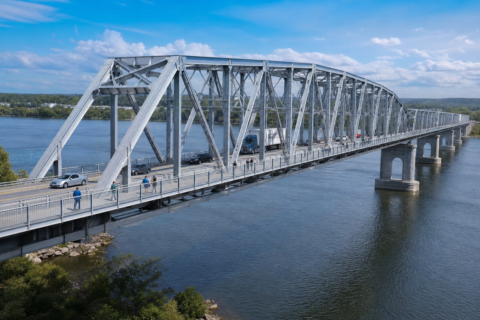 Cầu composite kết cấu thép